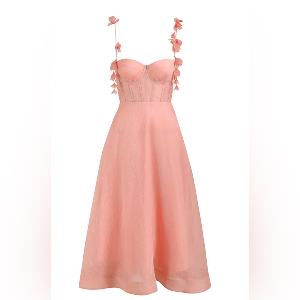 Zimmermann wonderland corset midi dress
